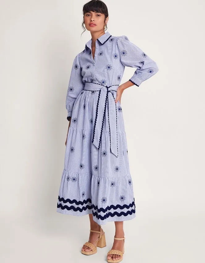 Women Adira Shirt Dress Blue Monsoon Dresses