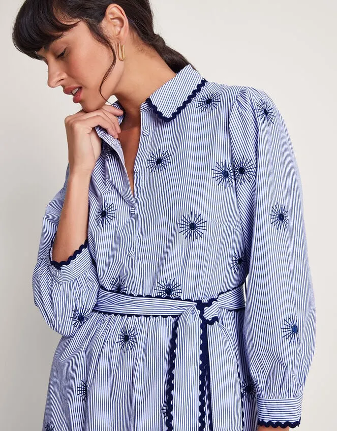 Women Adira Shirt Dress Blue Monsoon Dresses