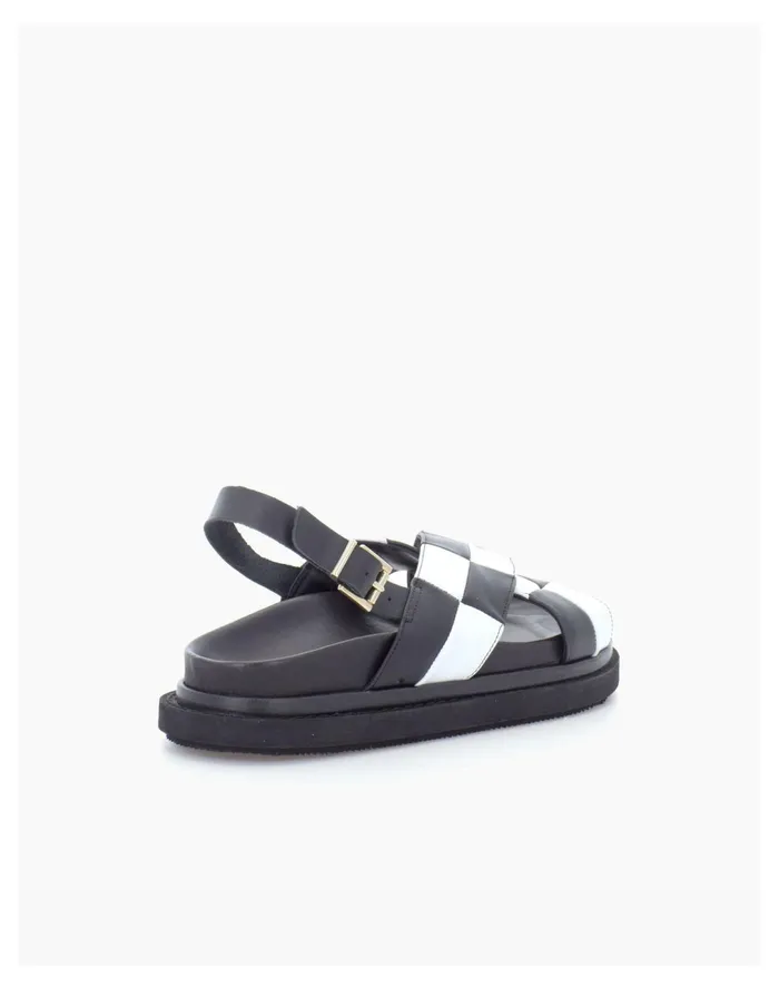 Women ALOHAS Marshmallow Scacchi Black and White Sandal Black Multi Madewell Sandals Women ALOHAS Marshmallow Scacchi Black and White Sandal Black Multi Madewell Sandals