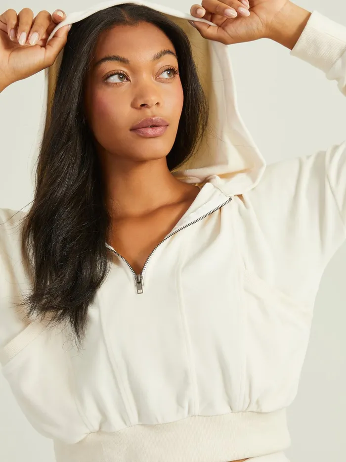 Women Altar039d State Activewear Let Up Velour Hoodie Jetstream