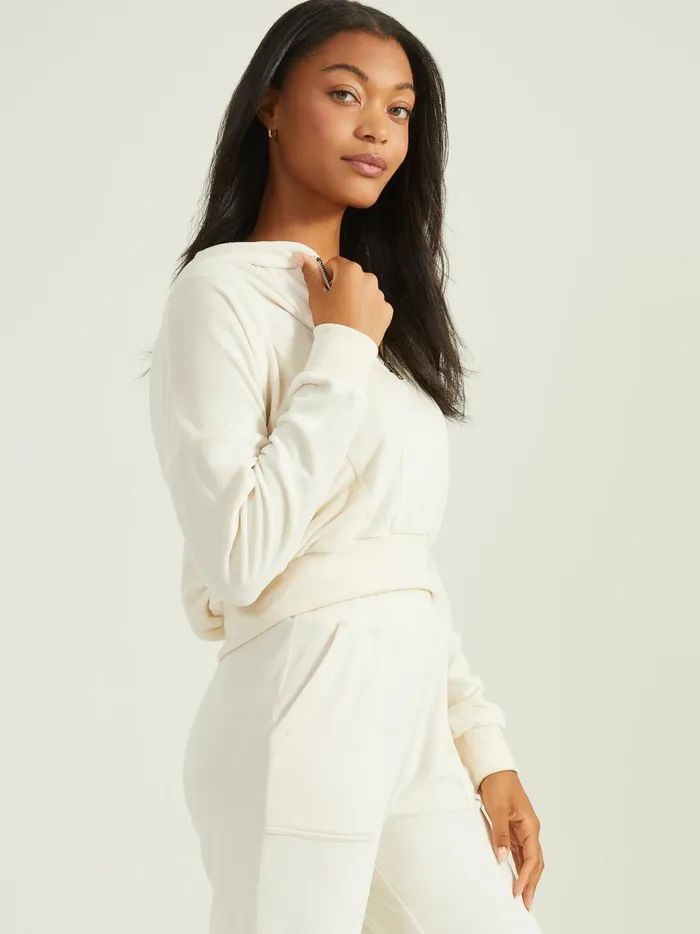 Women Altar039d State Activewear Let Up Velour Hoodie Jetstream