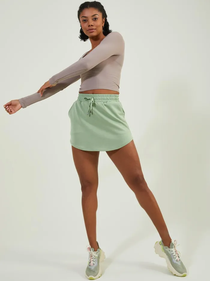 Women Altar039d State Activewear Square Up Top Ash