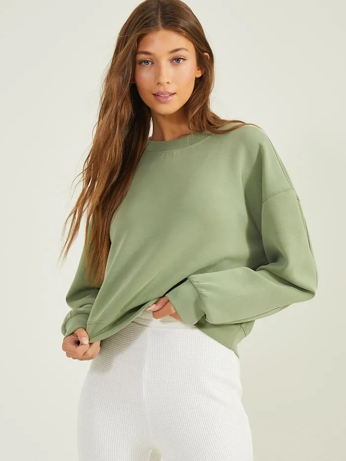 Women Altar039d State Activewear Supersoft Sweatshirt Olive