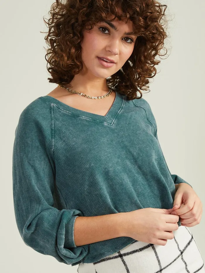Women Altar039d State Blouses Viola Thermal Top Jewelgreen