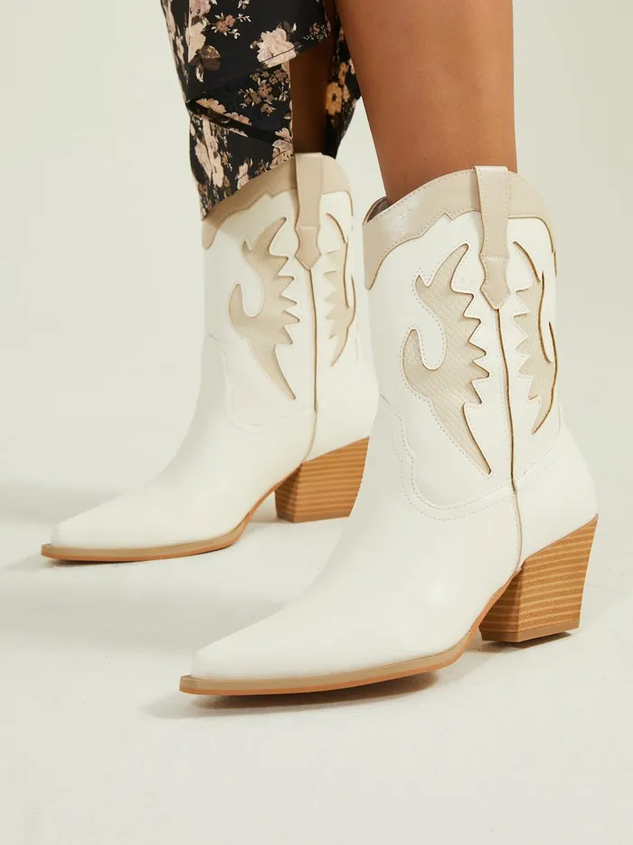 Women Altar039d State Boots Booties Houston Midwest Booties White