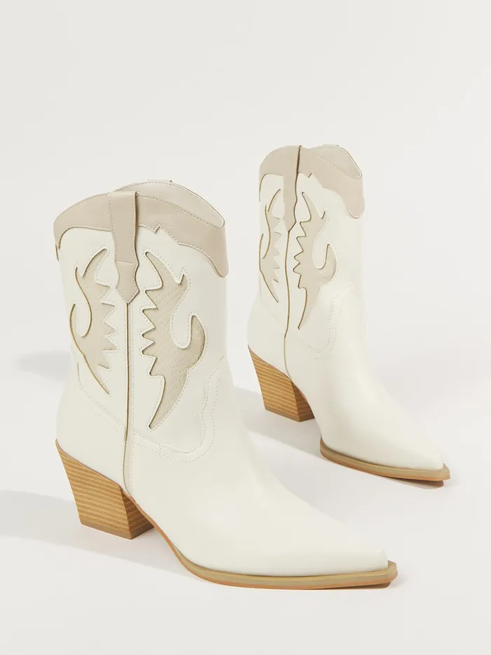 Women Altar039d State Boots Booties Houston Midwest Booties White