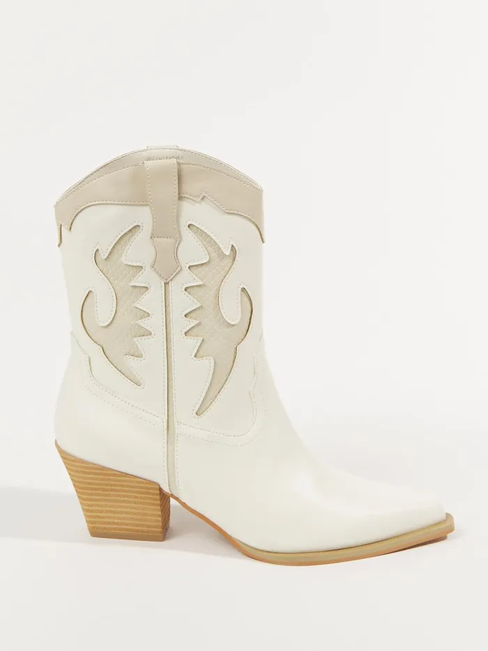 Women Altar039d State Boots Booties Houston Midwest Booties White