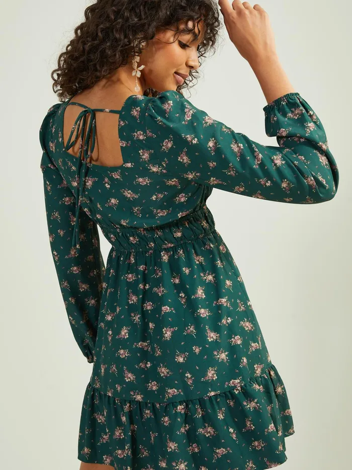 Women Altar039d State Casual Danni Floral Dress Huntergreen