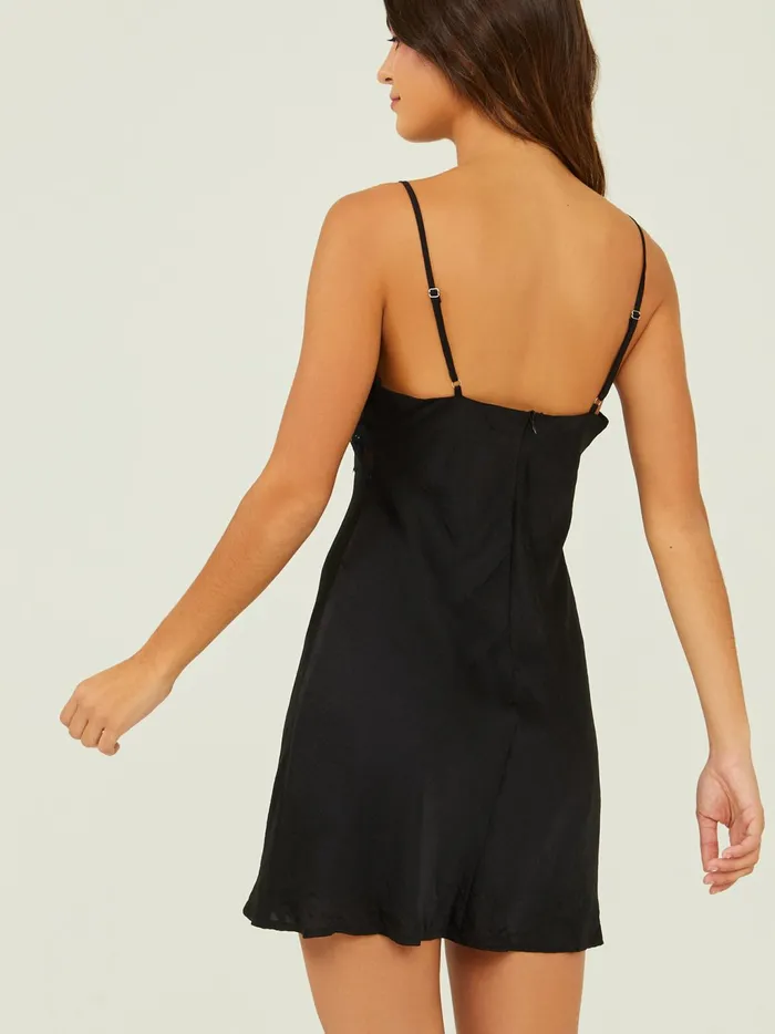 Women Altar039d State Casual Spencer Lace Slip Dress Black