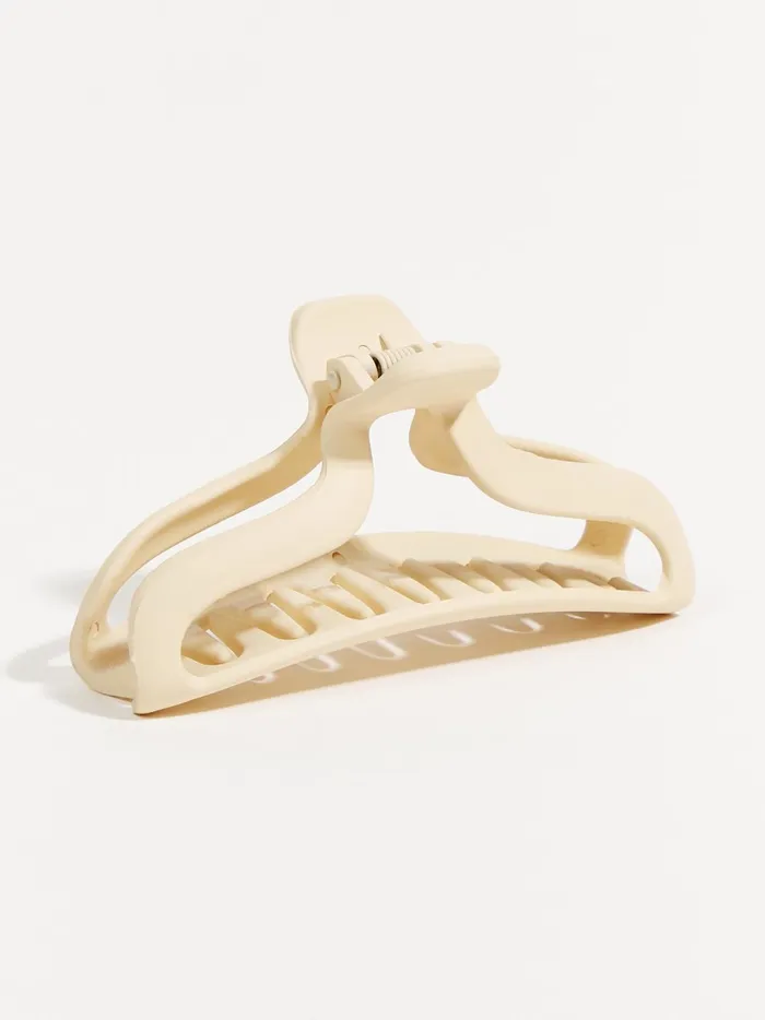 Women Altar039d State Hair Accessories Open Crescent Claw Clip Beige
