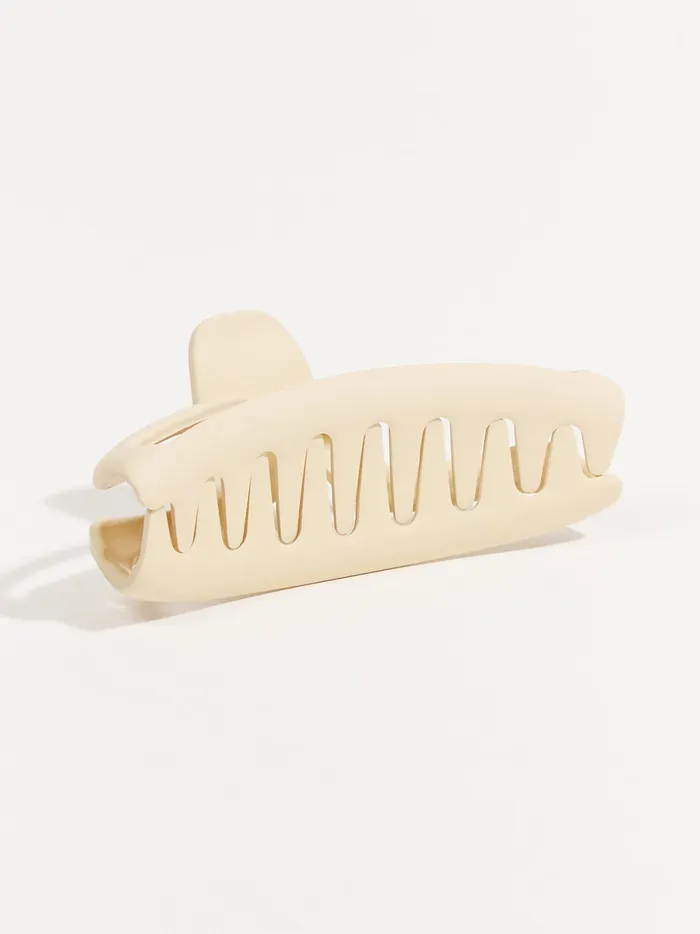 Women Altar039d State Hair Accessories Open Crescent Claw Clip Beige