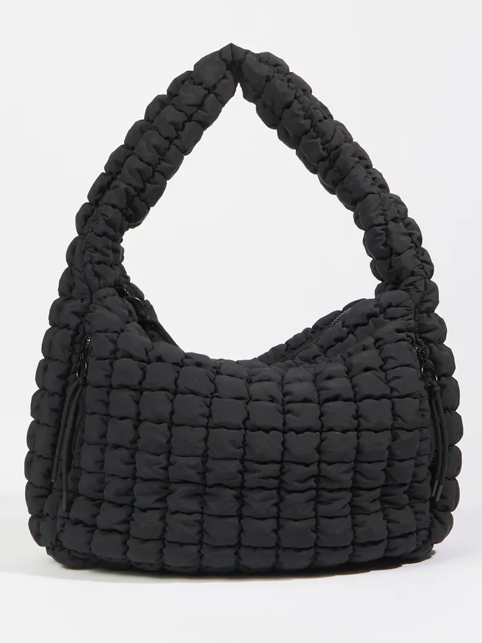 Women Altar039d State Handbags Proficient Quilted Puffer Shoulder Bag Black