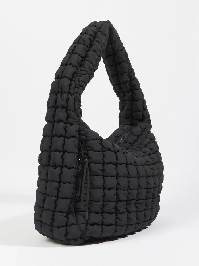 Women Altar039d State Handbags Proficient Quilted Puffer Shoulder Bag Black