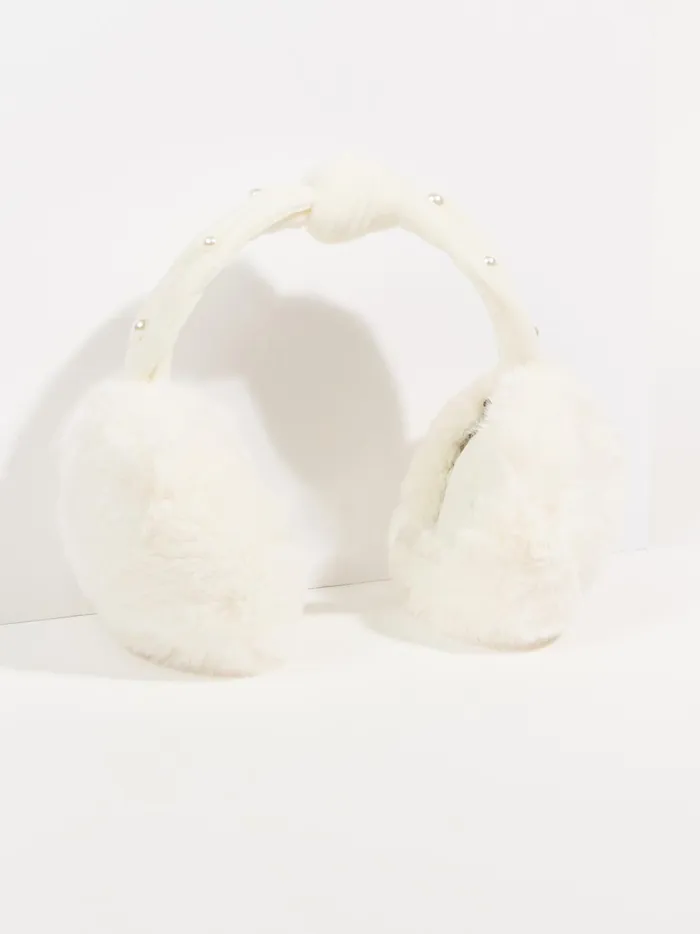 Women Altar039d State Hats Pearl Fluffy Earmuffs Ivory
