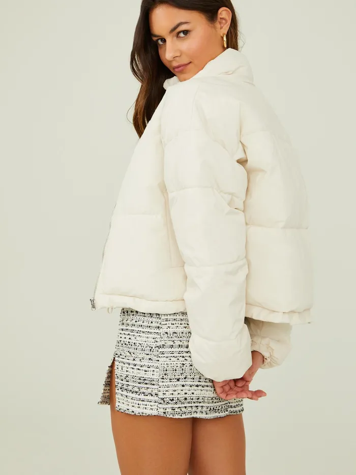 Women Altar039d State Jackets Casey Puffer Jacket Ivory