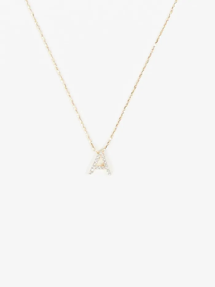 Women Altar039d State Jewelry Dainty Monogram Necklace 8211 A Gold