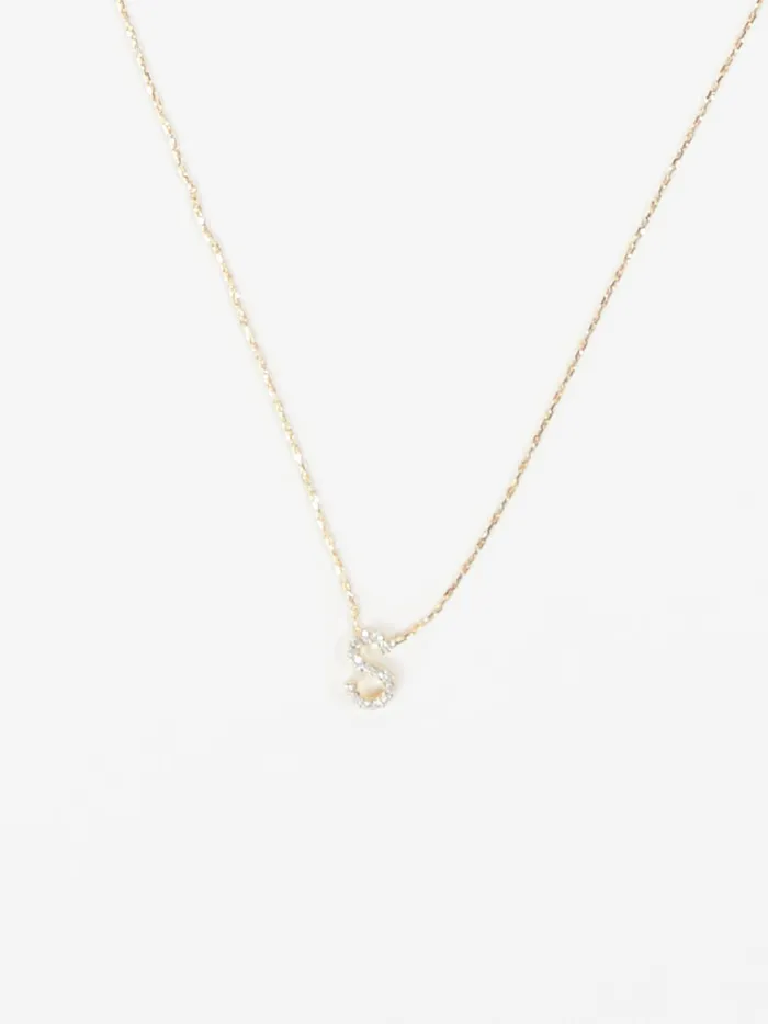 Women Altar039d State Jewelry Dainty Monogram Necklace 8211 S Gold