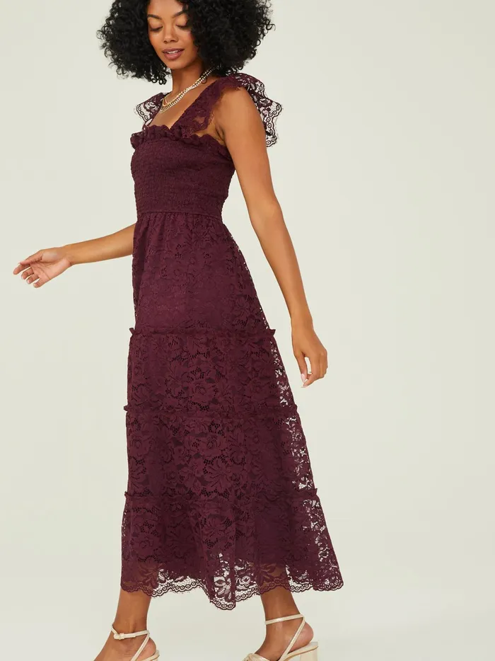 Women Altar039d State Maxi Midi Trystyn Lace Midi Dress Winetasting