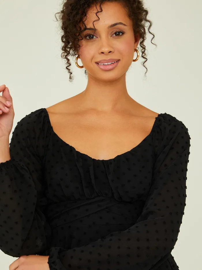 Women Altar039d State Rompers Jumpsuits Carolina Clip Dot Romper Black
