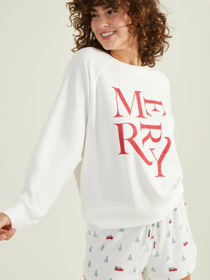 Women Altar039d State Sleep Lounge Merry Cozy Lounge Top Vanilla