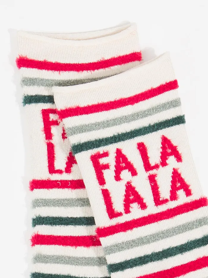 Women Altar039d State Socks Falala Striped Crew Socks Redgreen