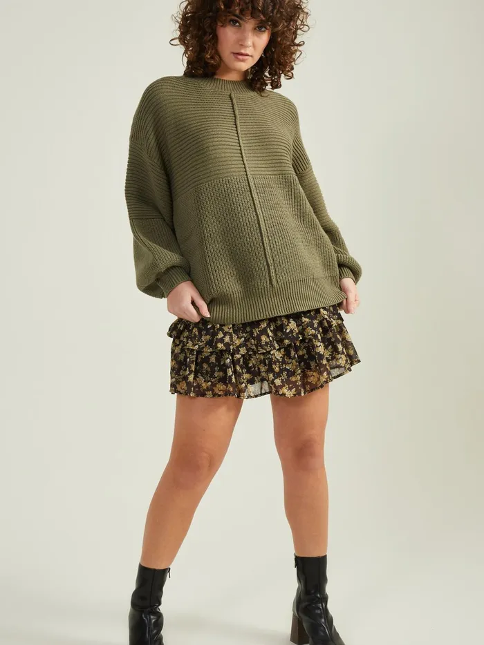 Women Altar039d State Sweaters Addie Ribbed Sweater Olive