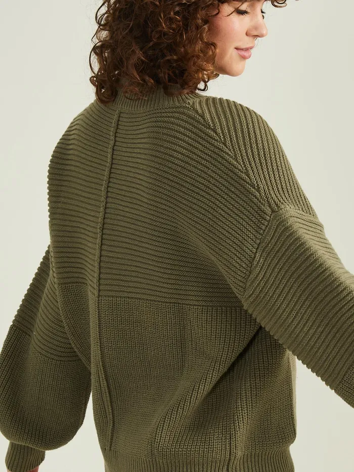 Women Altar039d State Sweaters Addie Ribbed Sweater Olive