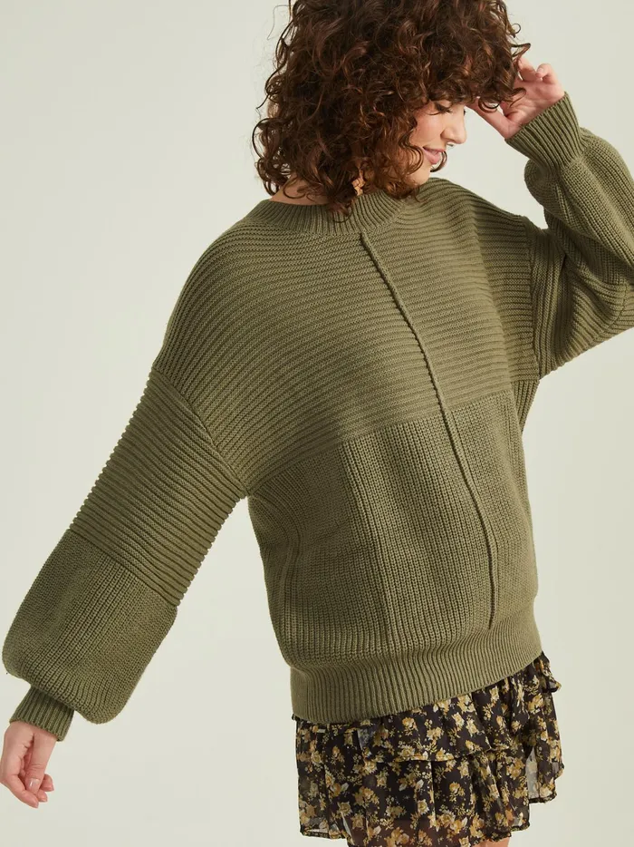 Women Altar039d State Sweaters Addie Ribbed Sweater Olive