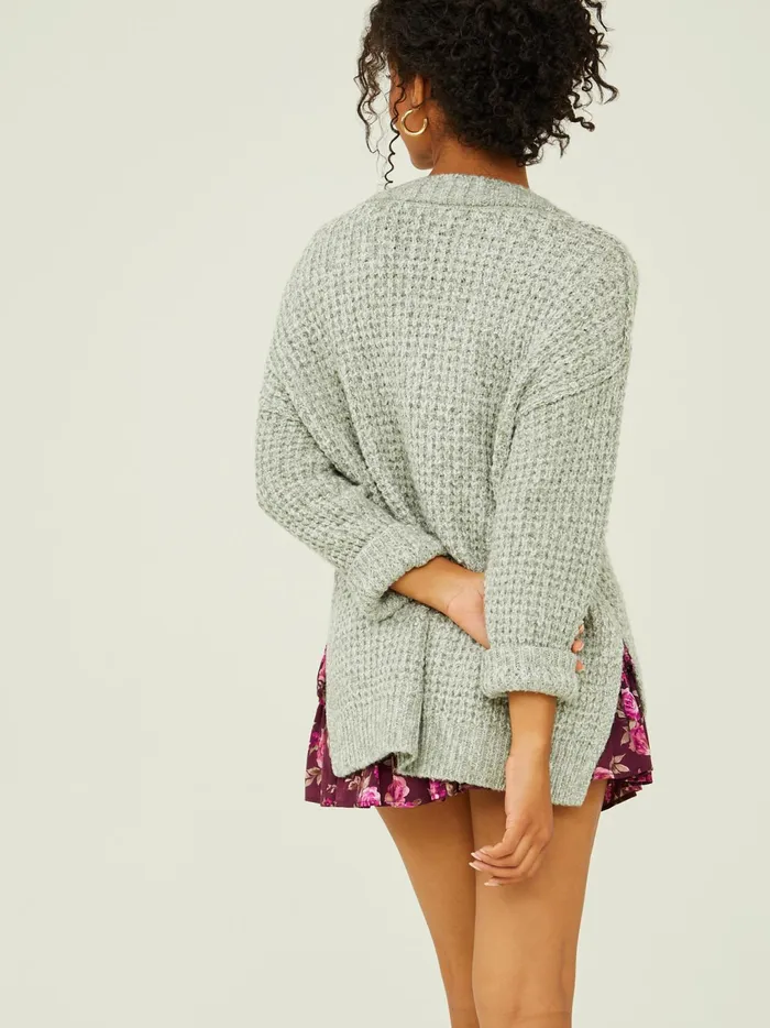 Women Altar039d State Sweaters Brielle Waffle Stitched Tunic Sage