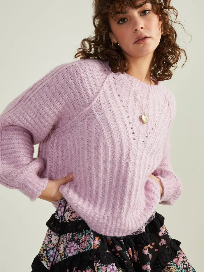 Women Altar039d State Sweaters Claire Pullover Sweater Dustypink