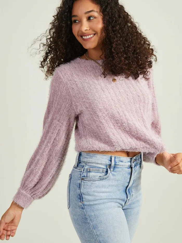 Women Altar039d State Sweaters Elm Eyelash Sweater Elderberry
