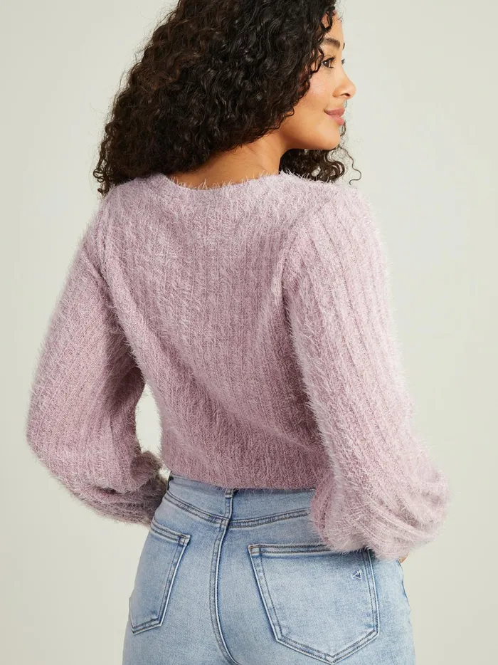 Women Altar039d State Sweaters Elm Eyelash Sweater Elderberry