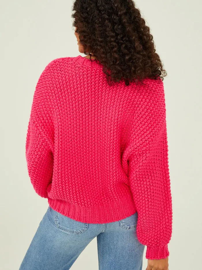 Women Altar039d State Sweaters Imogen Chunky Tunic Sweater Hotpink