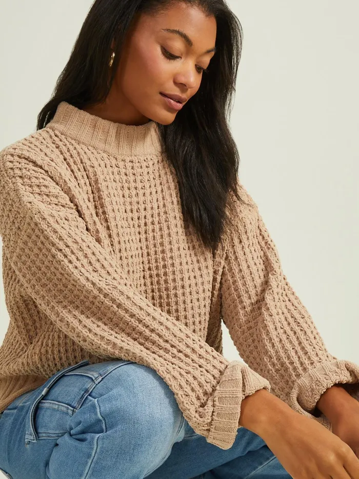 Women Altar039d State Sweaters Natalie Matte Chenille Sweater Taupe