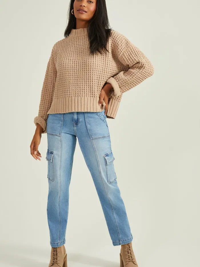 Women Altar039d State Sweaters Natalie Matte Chenille Sweater Taupe