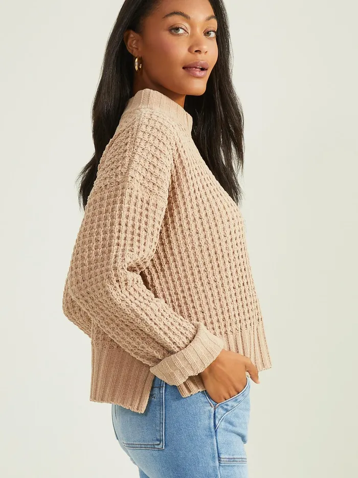 Women Altar039d State Sweaters Natalie Matte Chenille Sweater Taupe
