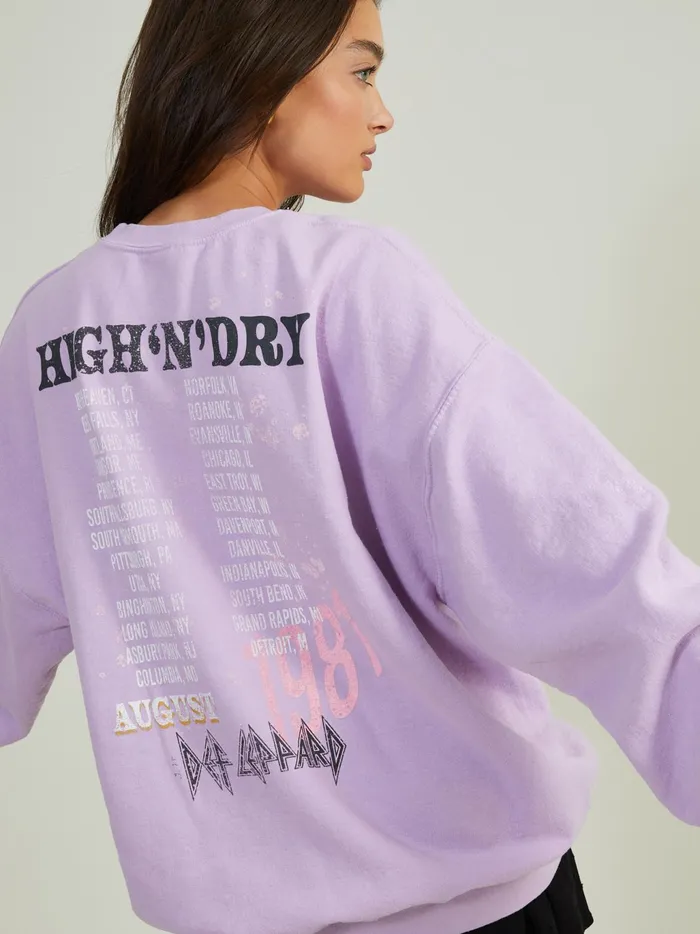 Women Altar039d State Sweatshirts Def Leppard High Dry Sweatshirt Orchid Women Altar039d State Sweatshirts Def Leppard High Dry Sweatshirt Orchid