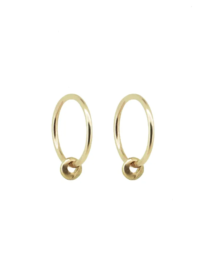 Women Artefact 8211 Rosa Hoops In Gold The UNDONE Earrings
