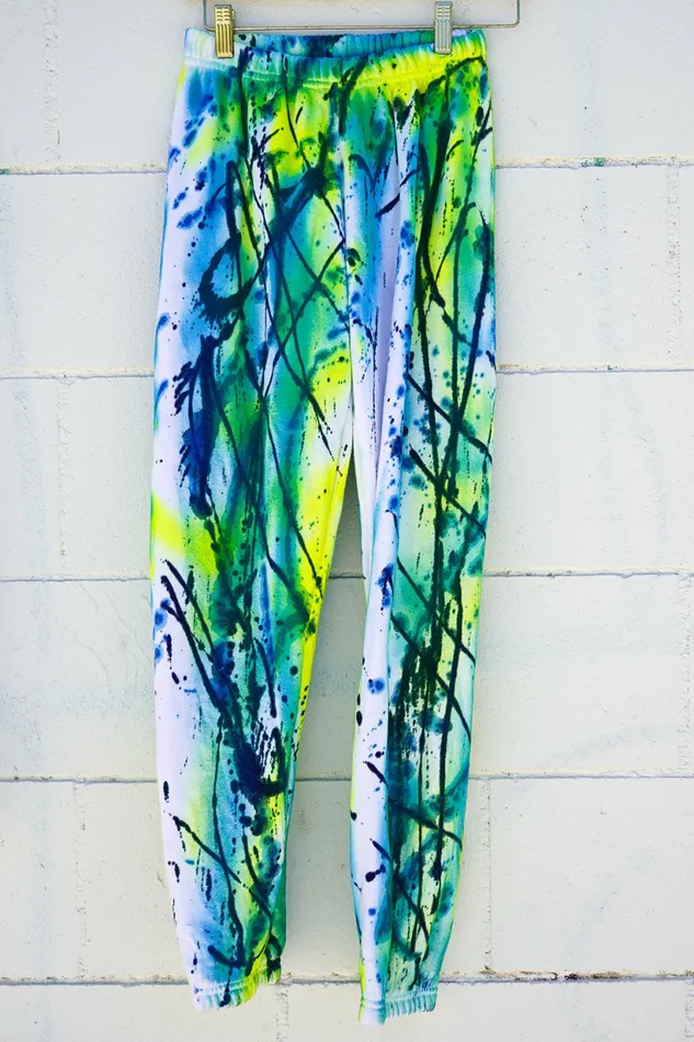 Women ARTIST COLLECTION SWEATPANTS 8211 BLUE GREEN Aviator Nation Sweatpants Women ARTIST COLLECTION SWEATPANTS 8211 BLUE GREEN Aviator Nation Sweatpants
