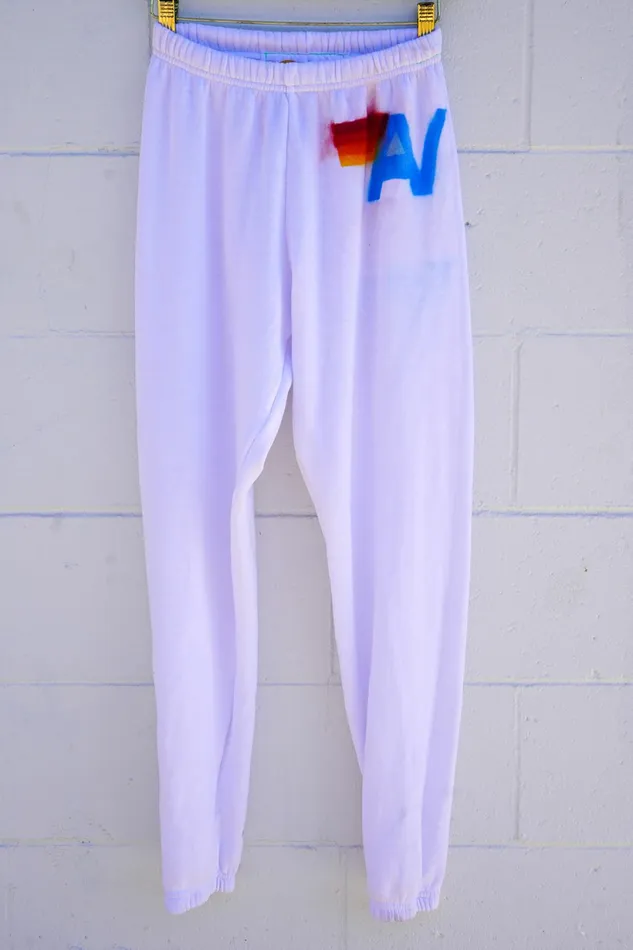 Women ARTIST COLLECTION WOMEN039S SWEATPANTS WHITE LOGO Aviator Nation Sweatpants Women ARTIST COLLECTION WOMEN039S SWEATPANTS WHITE LOGO Aviator Nation Sweatpants