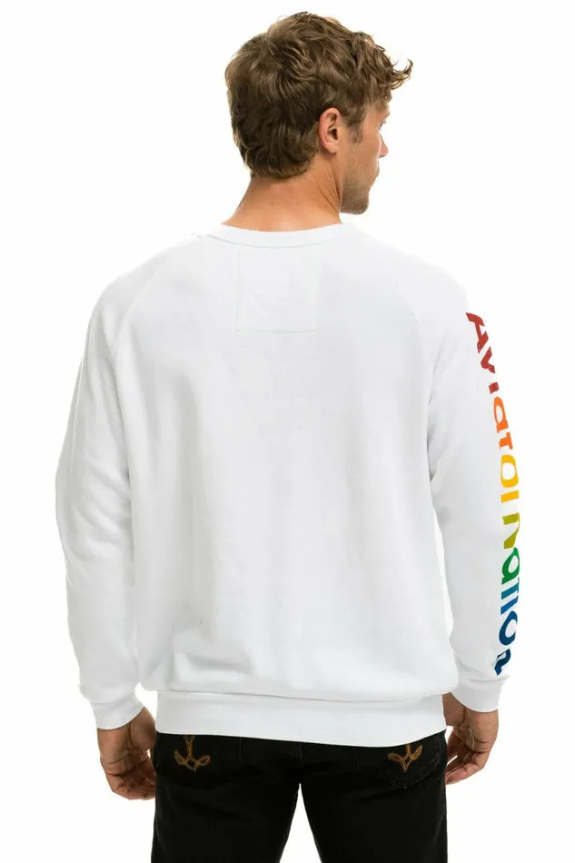 Women AVIATOR NATION ASPEN SWEATSHIRT 8211 WHITE Aviator Nation UnisexCrewSweatshirt Women AVIATOR NATION ASPEN SWEATSHIRT 8211 WHITE Aviator Nation UnisexCrewSweatshirt