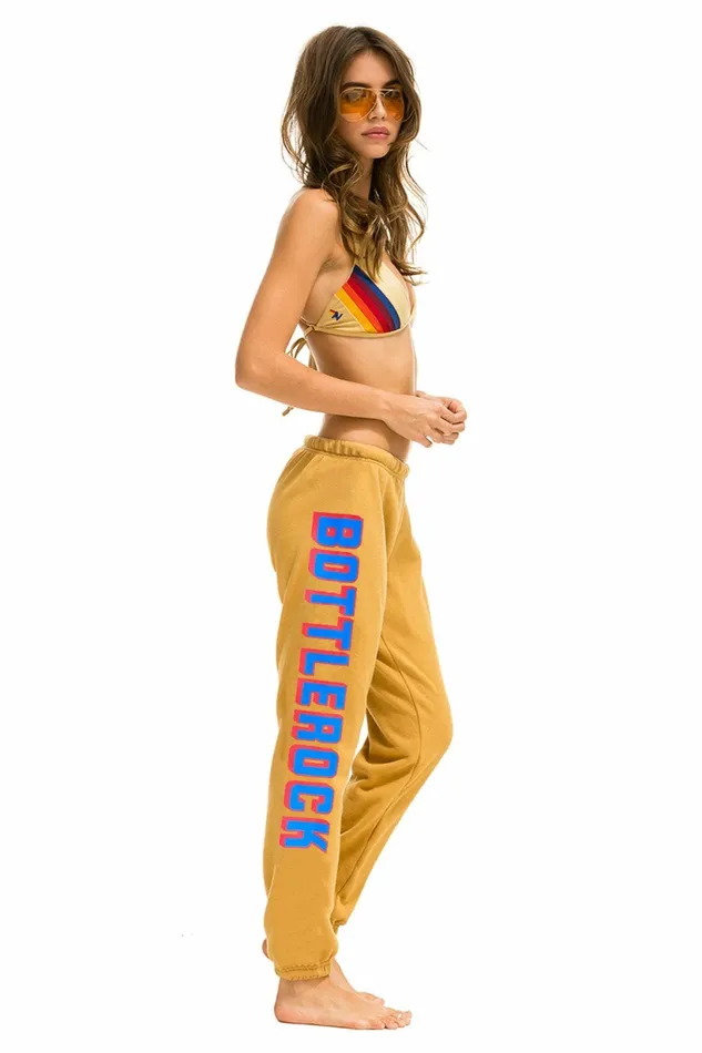 Women AVIATOR NATION BOTTLEROCK 2023 SWEATPANTS 8211 KHAKI Aviator Nation Sweatpants