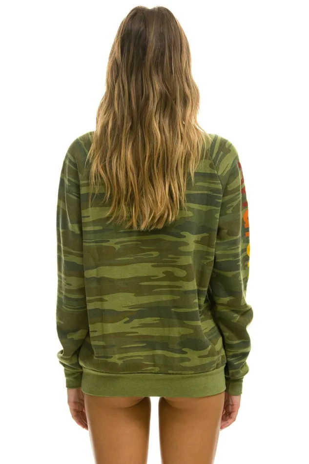 Women AVIATOR NATION BU 8211 CREW SWEATSHIRT CAMO Aviator Nation UnisexCrewSweatshirt Women AVIATOR NATION BU 8211 CREW SWEATSHIRT CAMO Aviator Nation UnisexCrewSweatshirt