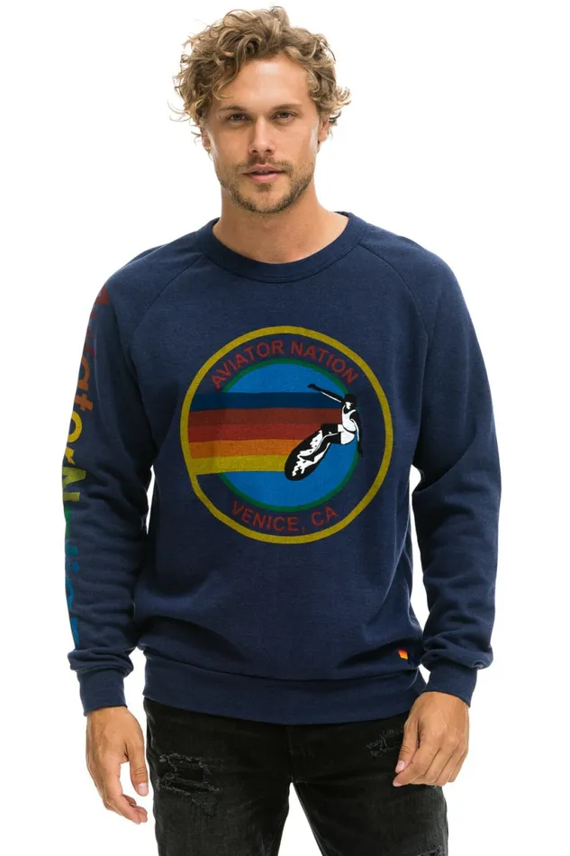 Women AVIATOR NATION CREW SWEATSHIRT 8211 NAVY Aviator Nation UnisexCrewSweatshirt Women AVIATOR NATION CREW SWEATSHIRT 8211 NAVY Aviator Nation UnisexCrewSweatshirt