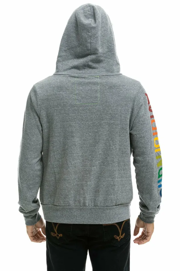 Women AVIATOR NATION LA JOLLA ZIP HOODIE 8211 HEATHER GREY Aviator Nation Hoodies Women AVIATOR NATION LA JOLLA ZIP HOODIE 8211 HEATHER GREY Aviator Nation Hoodies