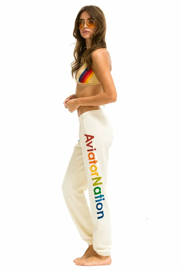 Women AVIATOR NATION MALIBU SWEATPANTS 8211 VINTAGE WHITE Aviator Nation Sweatpants Women AVIATOR NATION MALIBU SWEATPANTS 8211 VINTAGE WHITE Aviator Nation Sweatpants