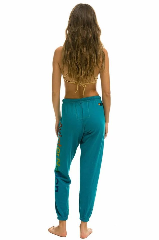 Women AVIATOR NATION NORTH SHORE SWEATPANTS 8211 TEAL Aviator Nation Sweatpants Women AVIATOR NATION NORTH SHORE SWEATPANTS 8211 TEAL Aviator Nation Sweatpants