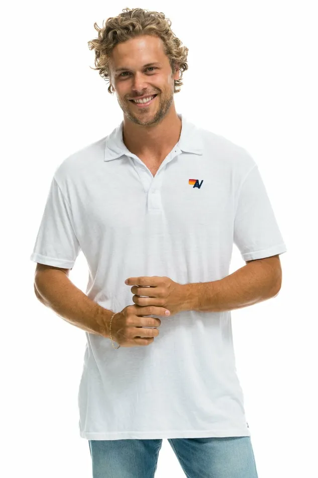 Women AVIATOR NATION POLO 8211 WHITE Aviator Nation UnisexTees