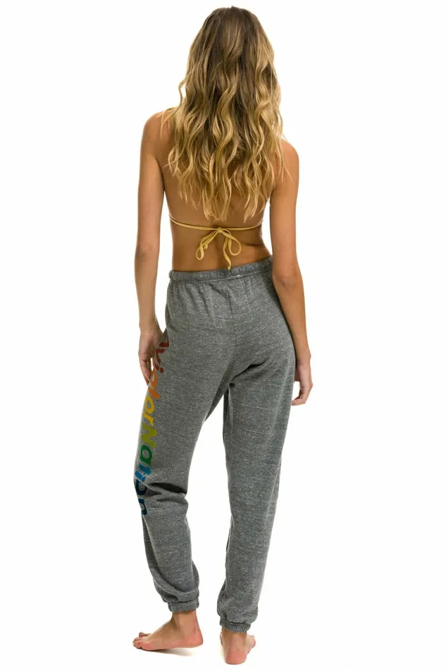 Women AVIATOR NATION SWEATPANTS 8211 HEATHER GREY Aviator Nation Sweatpants Women AVIATOR NATION SWEATPANTS 8211 HEATHER GREY Aviator Nation Sweatpants