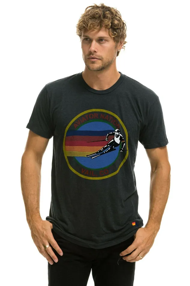 Women AVIATOR NATION VAIL TEE 8211 CHARCOAL Aviator Nation UnisexTees Women AVIATOR NATION VAIL TEE 8211 CHARCOAL Aviator Nation UnisexTees